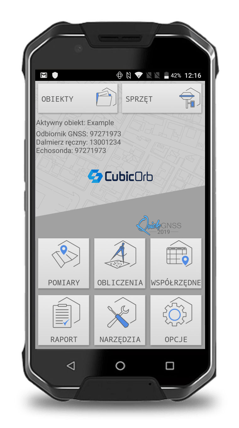 quick gnss - strona startowa