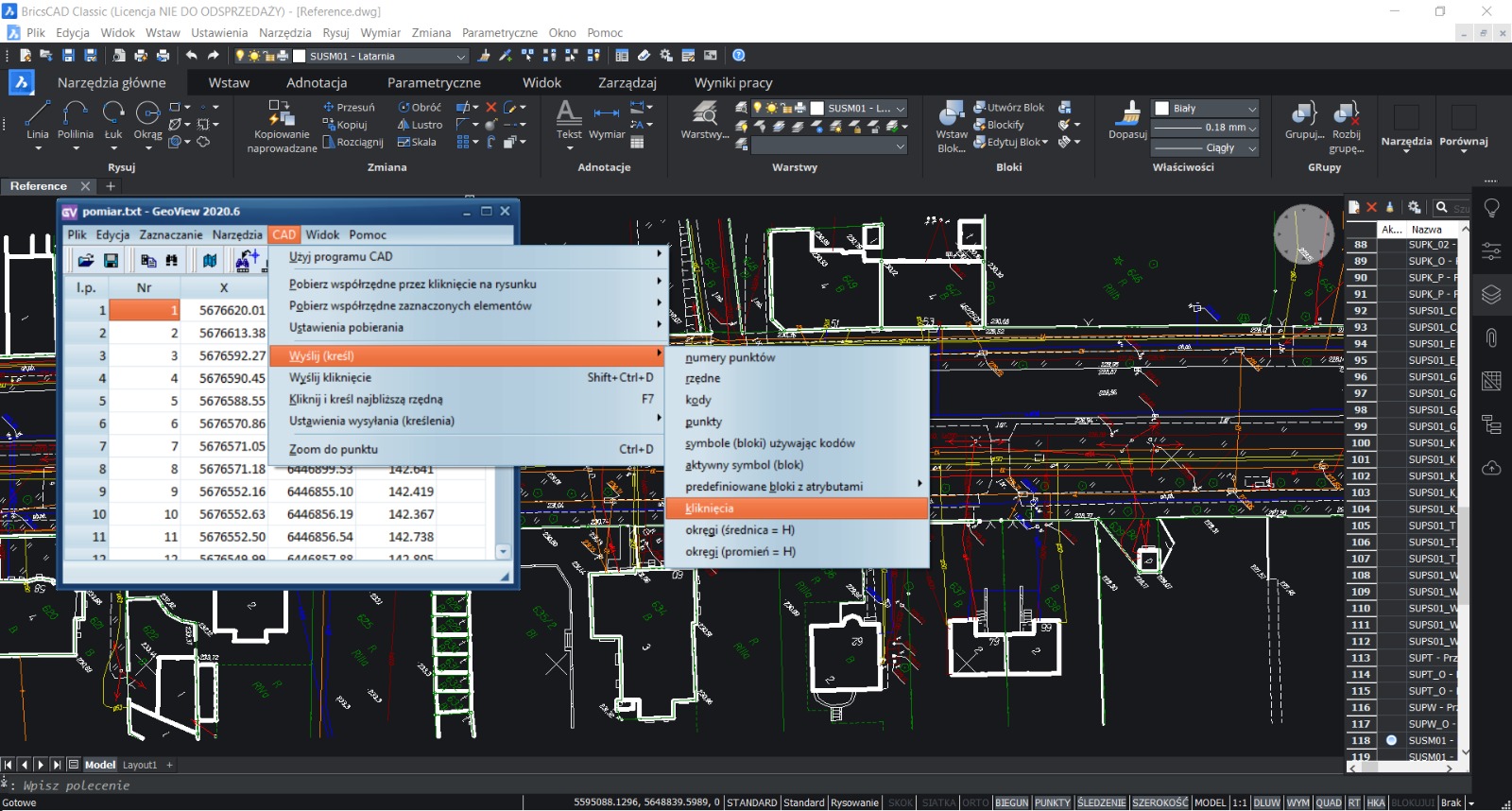 GeoView - szybkie kartowanie w CAD